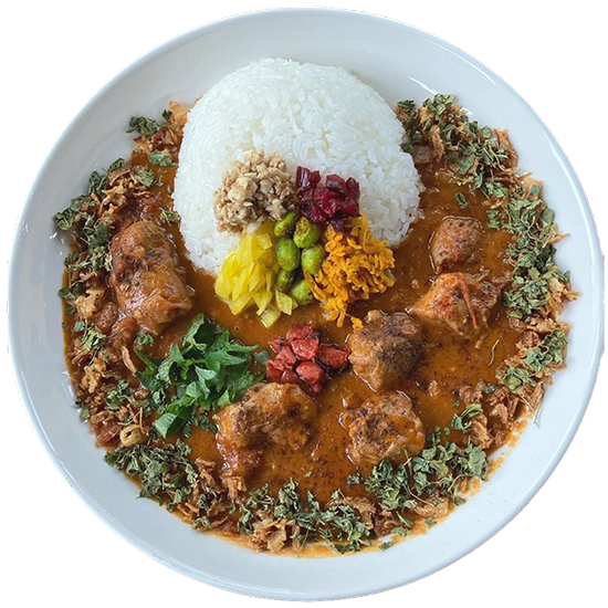 梅バターチキンカレー